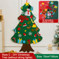 🎅Xmas Hot Sale - 50% KORTING!🎄DIY vilten kerstboom voor kinderen – 32 herbruikbare ornamenten + kerstverlichting