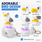 Mine Little Bird Voice-Activated Light-Up Electronic Keychain: Squeeze-to-Play Duck-Shaped Creative Keychain