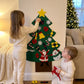 🎅Xmas Hot Sale - 50% KORTING!🎄DIY vilten kerstboom voor kinderen – 32 herbruikbare ornamenten + kerstverlichting