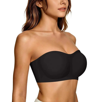 ⛱️Laatste dag speciale prijs: €13,99!! 💞Vrouwen strapless draadloze gevulde bandeau bh