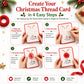 📢📢 50% KORTING🎄 Merry & Bright Kerst-DIY-kit (6 stuks) – Compleet knutselpakket voor zelfgemaakte kerstdecoratie | Ideaal voor een vrolijke feestmaand