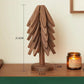 🎁 Sinterklaasactie: 50% korting🌳 Set decoratieve onderzetters van beschilderd hout in natuurlijke boomvorm