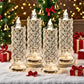 📢📢 1+1 gratis🎄LED kristallen kaars – geen vlam, gewoon schakelen, 8-12 uur betrouwbaar licht & een doordacht geschenk. Creëer een romantische avond! ✨🎁