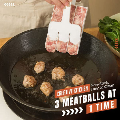 📢📢  1+1 gratis⏰🍡Creatieve Keuken Drievoudige Gehaktbalmaker