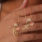 💝 Gouden Of Zilveren Hartje Letterhanger | Dainty & Waterproof Dagelijks Te Dragen Ketting | Attent Cadeau Voor Haar Voor Valentijnsdag Of Verjaardag