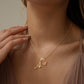 💝 Gouden Of Zilveren Hartje Letterhanger | Dainty & Waterproof Dagelijks Te Dragen Ketting | Attent Cadeau Voor Haar Voor Valentijnsdag Of Verjaardag