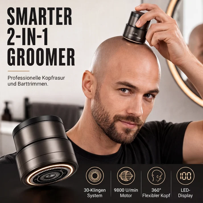 📢📢 50% KORTING!! ⏰✂️2-in-1 Slimme Elektrische Kaalhoofdshearer en Baardtrimmer met Digitaal Display