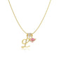 💝 Gouden Of Zilveren Hartje Letterhanger | Dainty & Waterproof Dagelijks Te Dragen Ketting | Attent Cadeau Voor Haar Voor Valentijnsdag Of Verjaardag