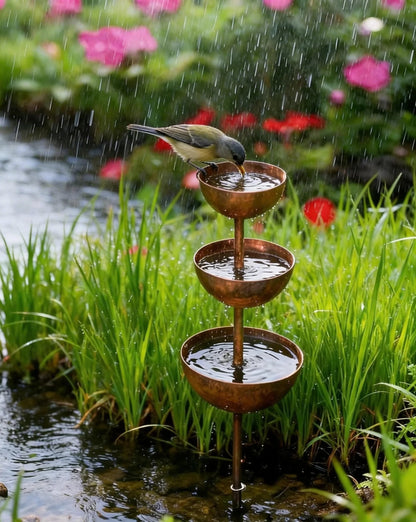 🐦 50% KORTING⚡ Rain Catcher - Plantensteun 🌧️ Metalen tuindecoratie