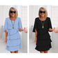 🎁2026 Nieuw binnen 50% KORTING💥Elegante gelaagde jurk met ruchesmouwen voor dames
