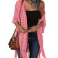 😍Oversized gebreid vest voor dames – Lichtgewicht gehaakte kimono met kwastjes voor lente & zomer 🌸