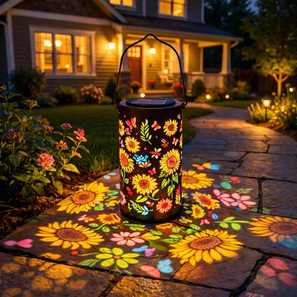 HEISAANBIEDING 49% KORTING🌞 Kleurrijke zonnebloem-lichtgevende tuinlantaarn op zonne-energie