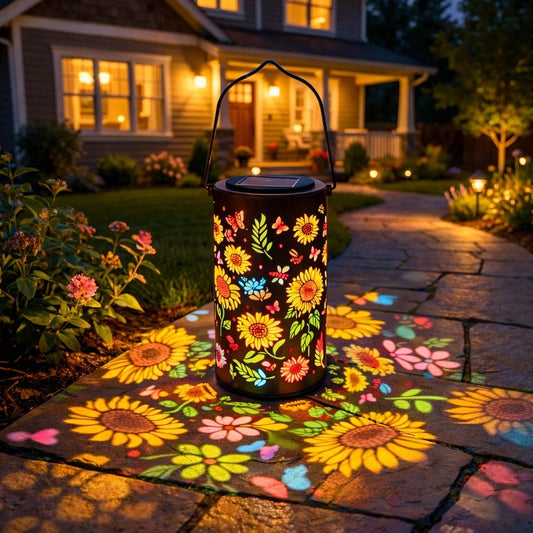 HEISAANBIEDING 49% KORTING🌞 Kleurrijke zonnebloem-lichtgevende tuinlantaarn op zonne-energie