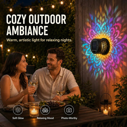 🌸💡 Zonne-energie Mandala Projectorlamp