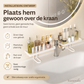 📢📢 50% KORTING🛁 Minimalistisch opbergrek van koolstofstaal voor badkamer en wastafelblad – zonder boren, vochtbestendig en schimmelwerend voor huidverzorging en toiletartikelen