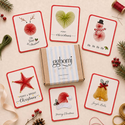 📢📢 50% KORTING🎄 Merry & Bright Kerst-DIY-kit (6 stuks) – Compleet knutselpakket voor zelfgemaakte kerstdecoratie | Ideaal voor een vrolijke feestmaand