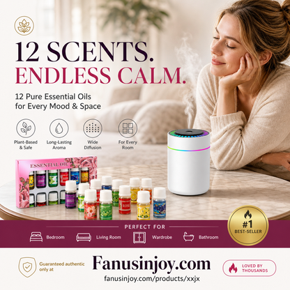 🔥Beperkte tijd 50% korting! 🎁🌺De frisse geur tilt je humeur op! 🌷12-delige set wateroplosbare etherische oliën