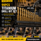 🔥Tijdelijk 50% KORTING! 🔧 Hoogefficiënt gereedschap geliefd bij ervaren vaklieden! Fabrieksuitverkoop - 99-delige Titanium Boorset