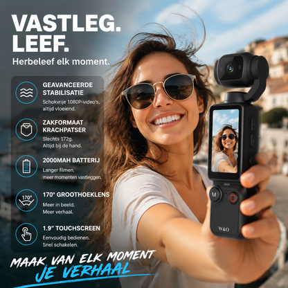 📸✨ 【Beperkte oplage – 50% korting】Zakcamera met kantelbaar scherm – perfect selfies in scène zetten 📱💄 meteen delen, zonder nabewerking