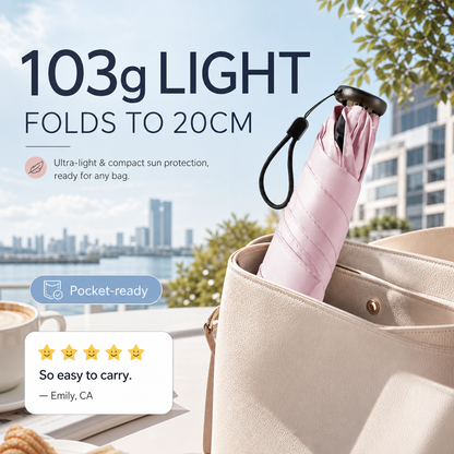 🏆 Laatste dag speciale prijs € 14,99! 🎁 Ultra-lichte, compacte paraplu voor alle weertypes