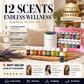 🔥Beperkte tijd 50% korting! 🎁🌺De frisse geur tilt je humeur op! 🌷12-delige set wateroplosbare etherische oliën