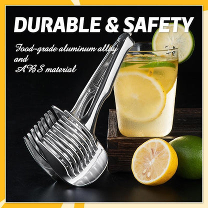 📢📢 50% KORTING !! ⏰ 1+1 GRATIS🍋 Creatieve Keukensnijder – Handzame snijhulp van voedselveilig aluminiumlegering, voor snel en eenvoudig snijden van citroen, tomaat, ui en zachte groenten & fruit.