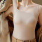 Vrouwen Thermisch Tanktop met U-hals en met Ingebouwde Bh