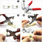 📢📢 50% KORTING!! 🧵 Professionele drukknopen-set met tang – zware metalen drukknopen voor naaien, kledingreparatie, DIY-knutsels en stofprojecten, eenvoudig aan te brengen en duurzaam.