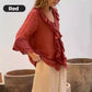🎉Gelukkig Nieuwjaar! 50% KORTING 🛍️Damesblouse met ruches en klokmouwen