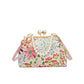 Dameshandtas in vintage-stijl met bloemenborduurwerk