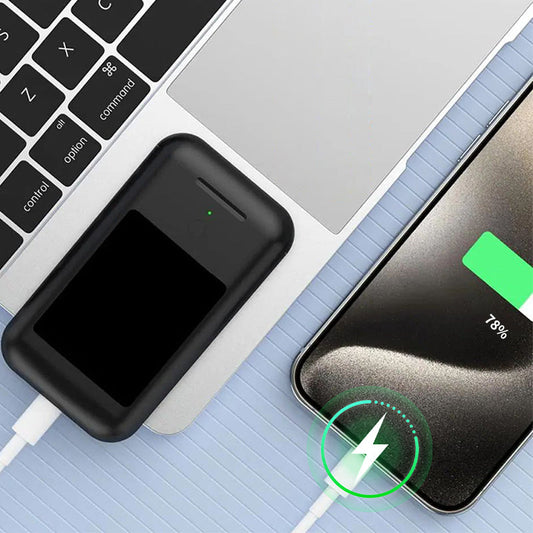 ⌛Beperkte Speciale 📱 Draagbare 3-in-1 Oplader Multimedia Bluetooth Oordopjes