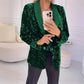 Blazer met Lange Mouwen en Pailletten en Zakken