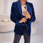 Blazer met Lange Mouwen en Pailletten en Zakken