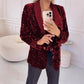 Blazer met Lange Mouwen en Pailletten en Zakken