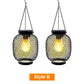 🌟Retro metalen lantaarns op zonne-energie