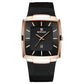 Heren Ultradunne Vierkante Quartzhorloge met Meshband