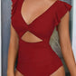 🎁Limietede uitverkoop - 67% korting👗Sexy geplooide eendelige badpak