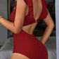 🎁Limietede uitverkoop - 67% korting👗Sexy geplooide eendelige badpak