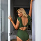 🎁Limietede uitverkoop - 67% korting👗Sexy geplooide eendelige badpak