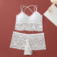 Set van kanten bralette en slip voor dames