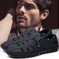 Modieuze sandalen van hol leer