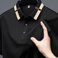 Heren Korte Mouw Stretch Ice Silk Shirt met Kraag