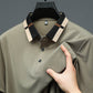 Heren Korte Mouw Stretch Ice Silk Shirt met Kraag