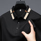 Heren Korte Mouw Stretch Ice Silk Shirt met Kraag