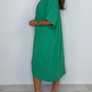 Short Sleeve Maxi Dress With Knot Detail