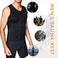 Heren workout tanktop met rits en body shaper