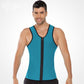 Heren workout tanktop met rits en body shaper