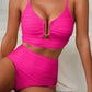Dames push-up bikini met hoge taille