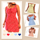 🌸Koop 2 stuks en krijg gratis verzending🌸Bloemenprint spaghetti-bandjes mini-jurk