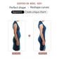 Dames Dubbelrijige Vormende Bodysuit